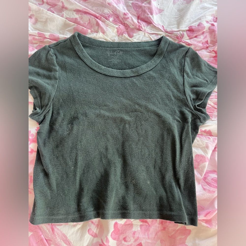 Brandy Melville Dark Green Crop Top